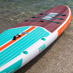 Inflatable Stand Up Paddle Board with SUP Accessories, Non-Slip EVA Deck, 10'6 Inch Inflatable Paddle Board