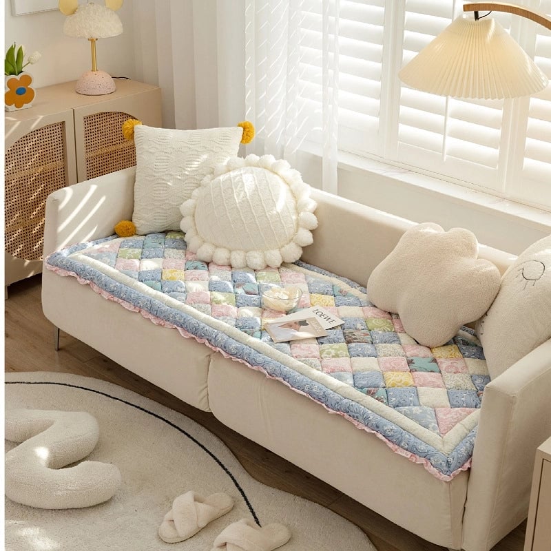 New Cotton Office Cushion Four Seasons Universal Anti-Slip Mat Thickened Student Simple Bay Window Cushion Cushion