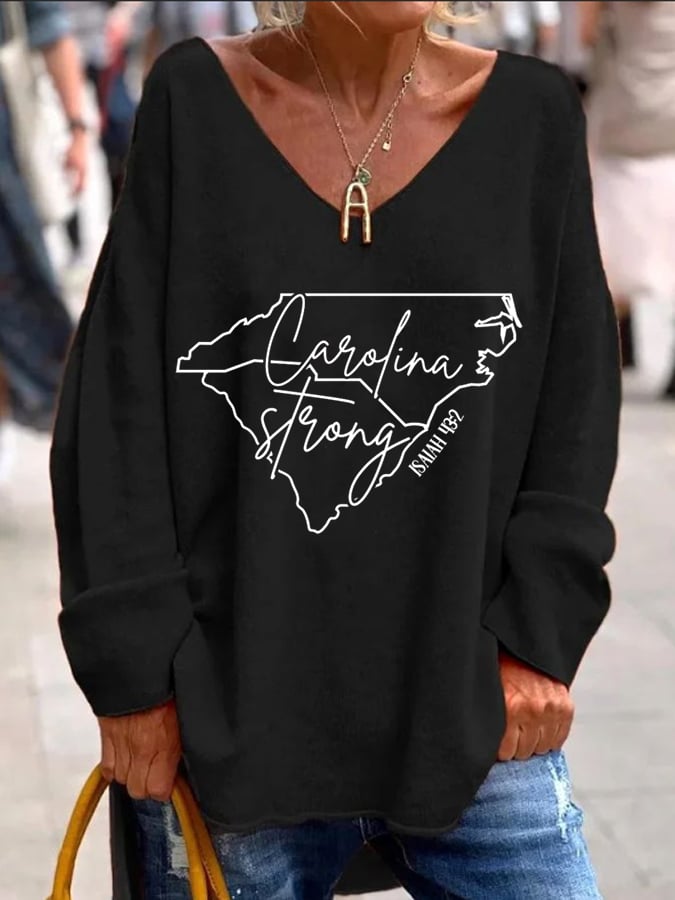 Women's Carolina Strong Print Top