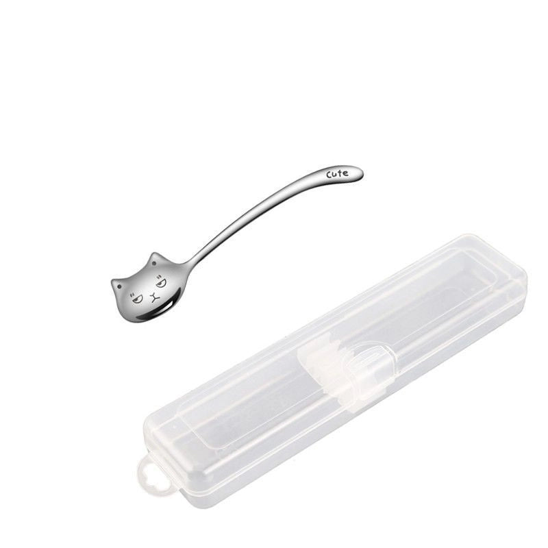 Cute Cat 304 Stainless Steel Spoon 1 Piece