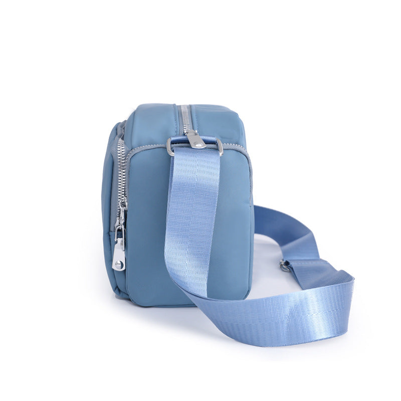 Wide Strap Nylon Oxford Large Square Shoulder Messenger