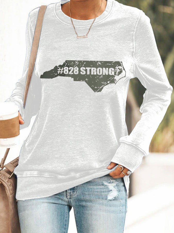 Women's #828 Strong Print Sweatshirt