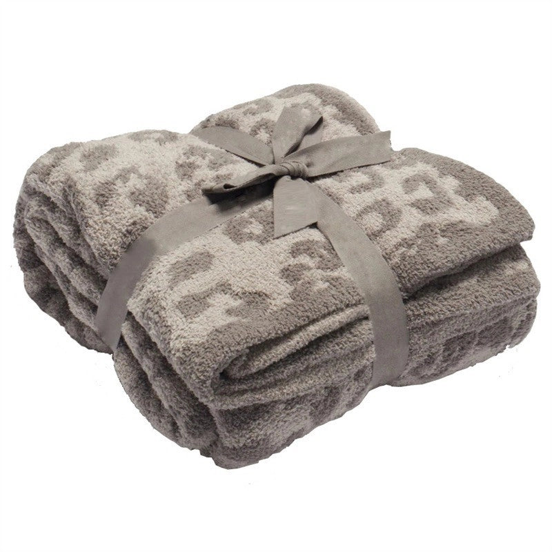 Casual Leopard Polyester Blanket Couch & Sofa Decor