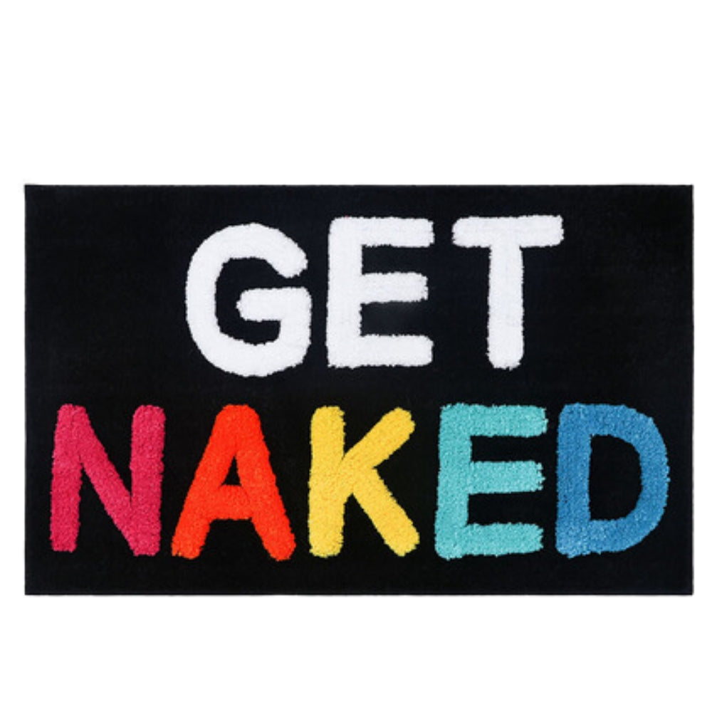 Get Naked Funny Bathroom Mat