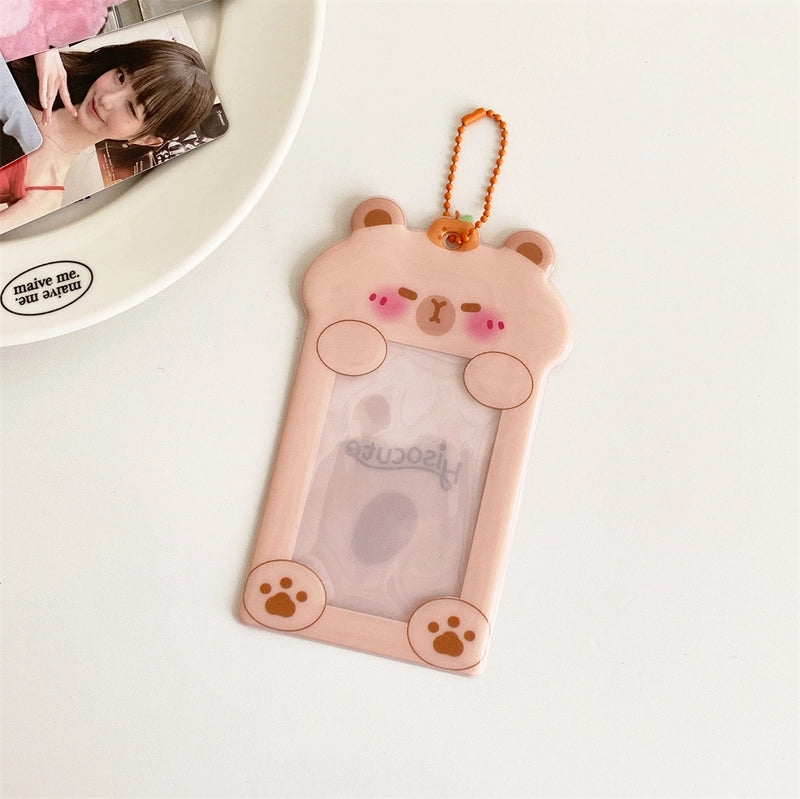 Women's Animal Cartoon PVC Hook Loop Card Holders
