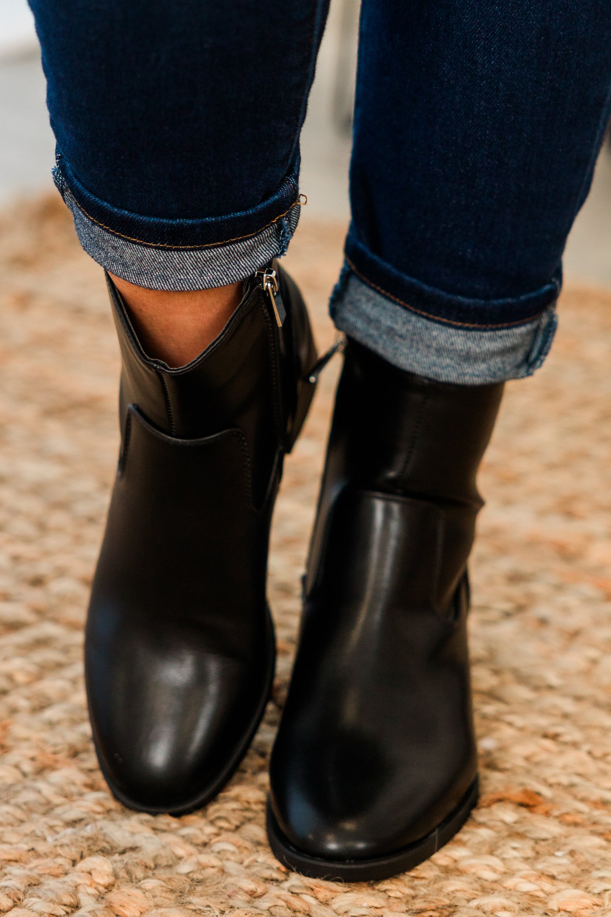 Sapphire Twilight Booties. Black