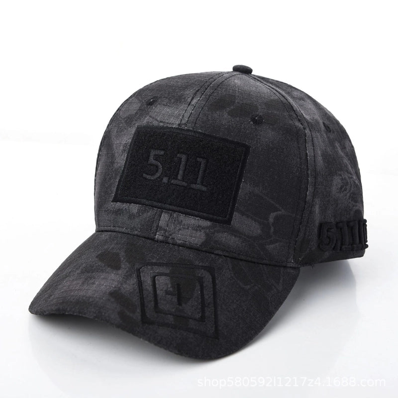 Camouflage Baseball Cap Men's 511 Embroidered Outdoor Sports Summer Sunscreen Hat Women's Military Training Hat