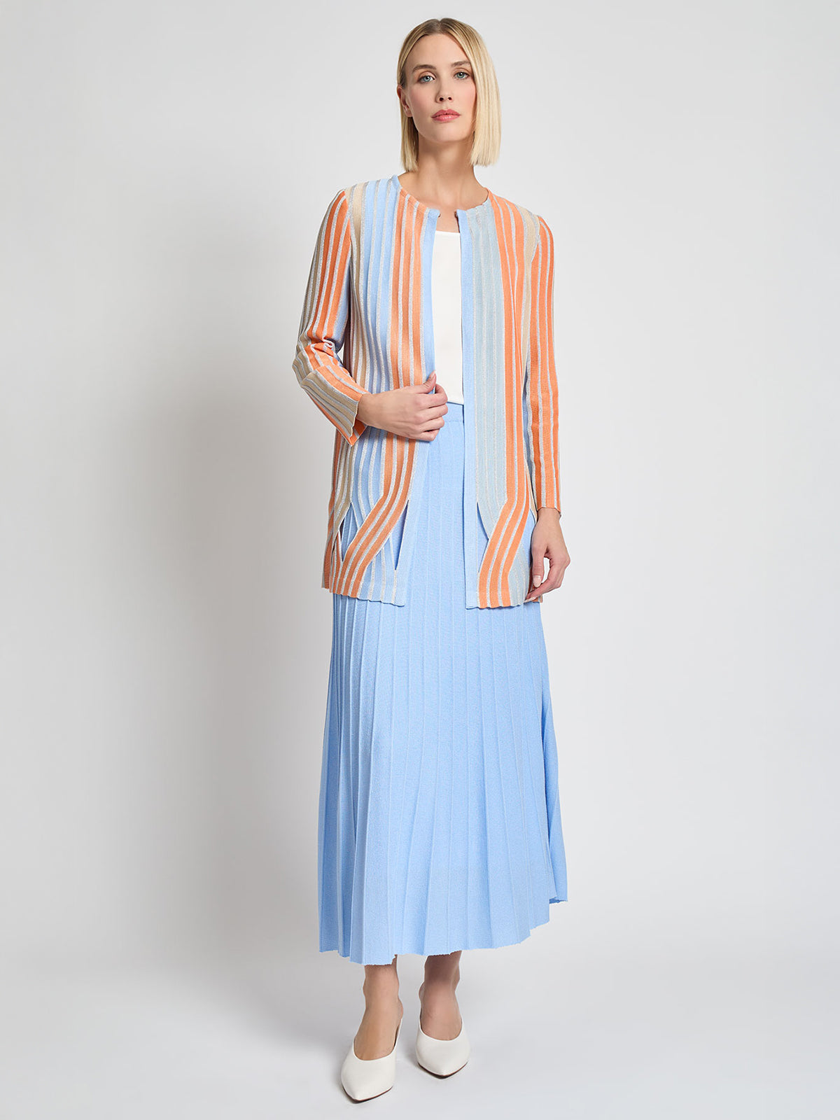 Heritage Lurex Multi-Stripe Knit Jacket - Vanity Fit
