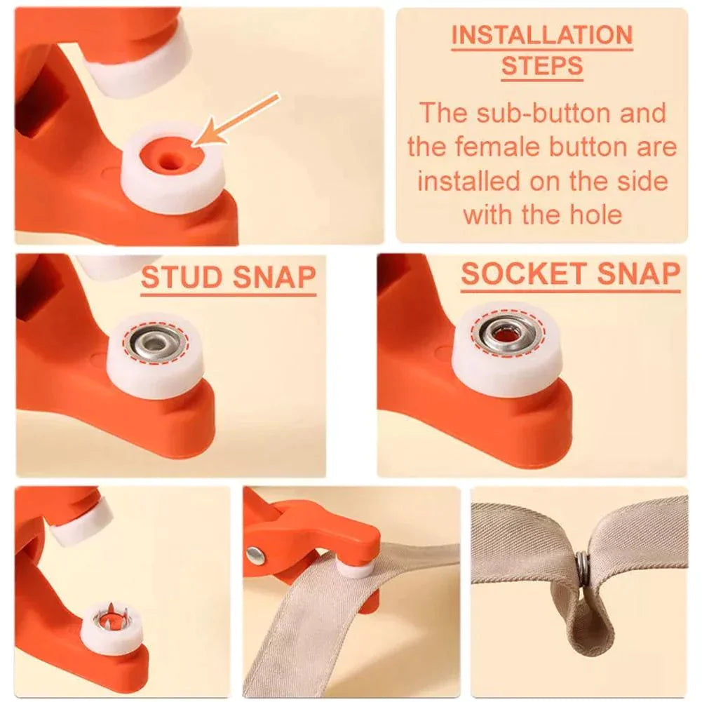 Metal Snap Buttons Tool Kit