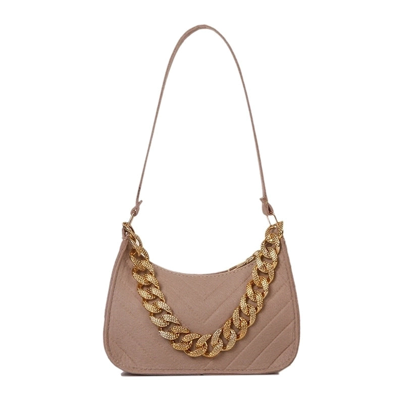 Women's All Seasons Suede Fashion Underarm Bag