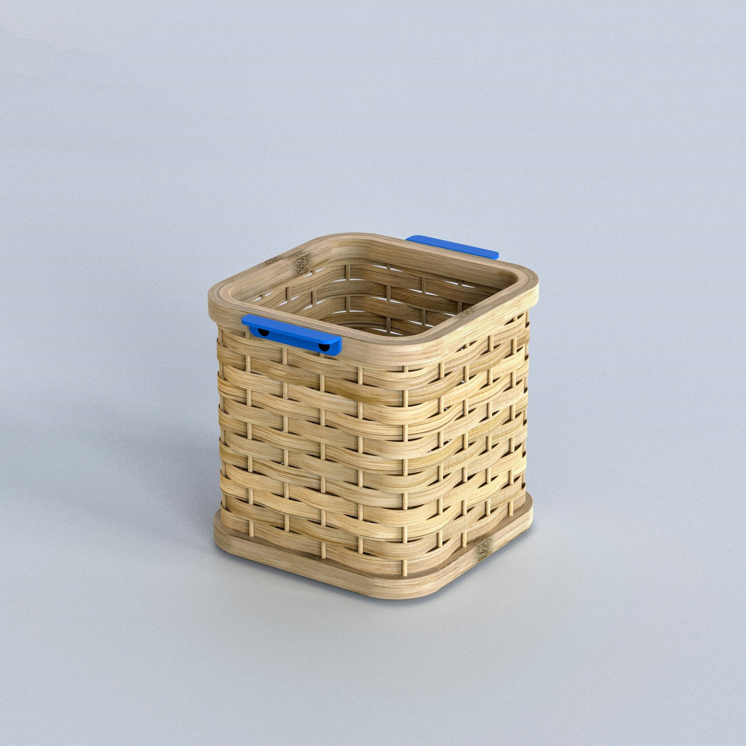 Mini Desk Basket: Wicker Handwoven Storage Basket | Decorative Basket | Colorful Bamboo Basket for Home Corporate Gifting [15cm/6in(W) x 15cm/6in(H) x 15cm/6in(B)]