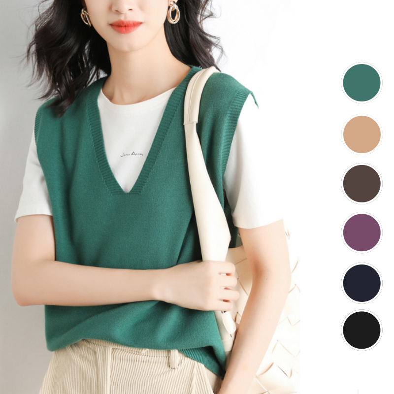 🍁Hot Sale 60% off🍁Women's Ultra-Soft V-Neck Knit Vest
