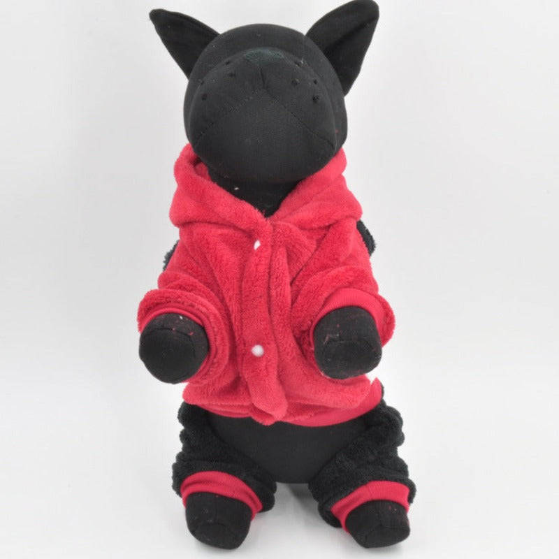 Coral Fleece Panda Transforms Dog Jacket