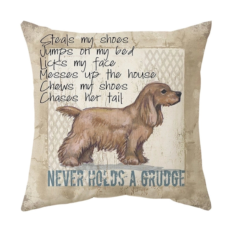 Cute Animal Short Plush Pillow Cases