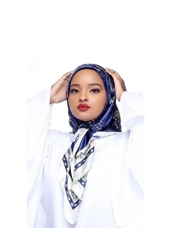 Women's Fashion Printing Satin Silk Scarves