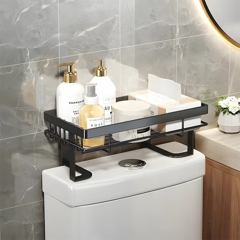 Bathroom Metal 2 Layers Organizer Shower Caddy Holder Over The Toilet Storage Shelf Rack