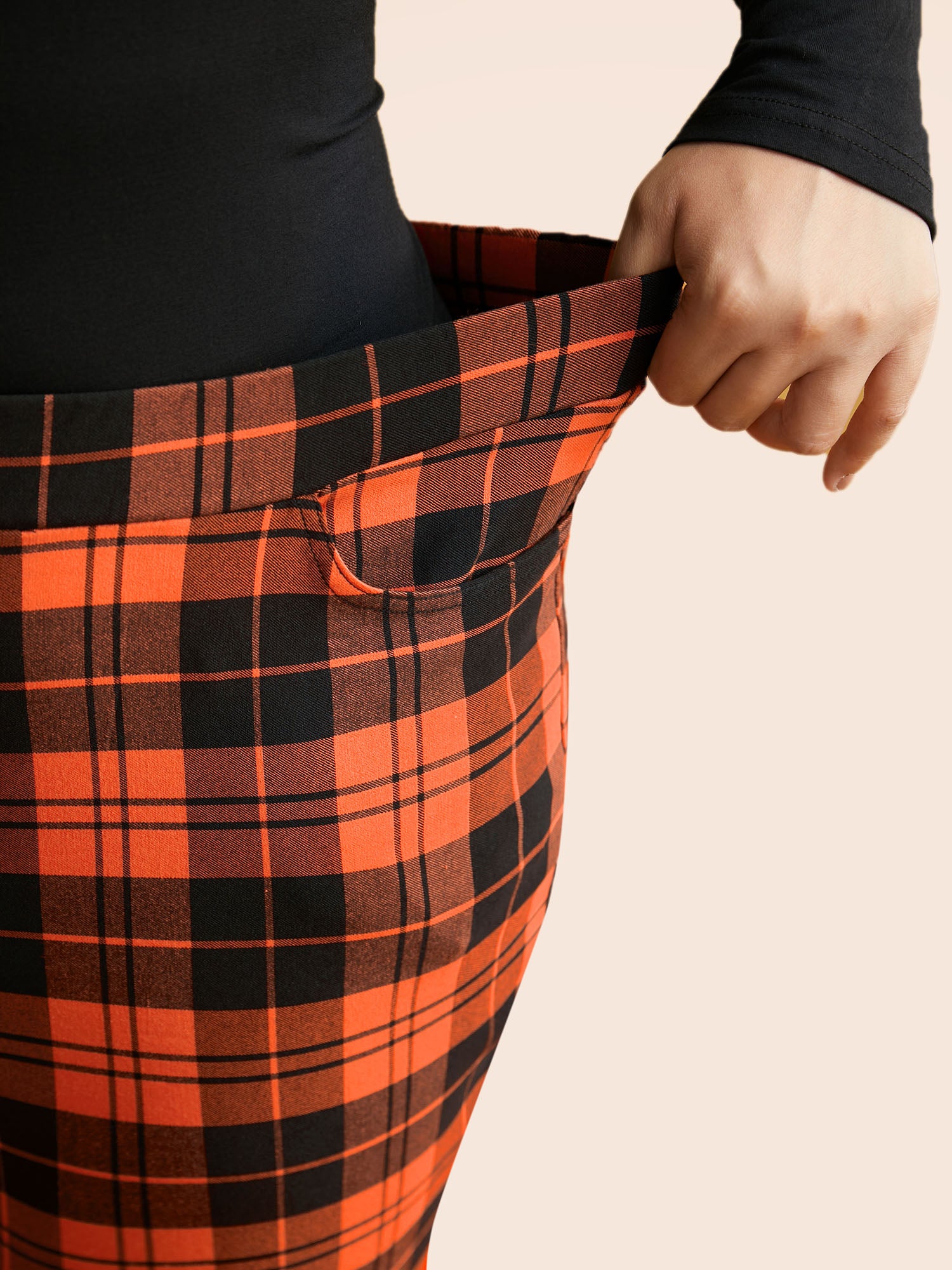 Stretchy Plaid Lounge Leggings