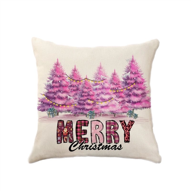 Christmas Vacation Letter Polyester Pillow Cases Couch & Sofa Decor