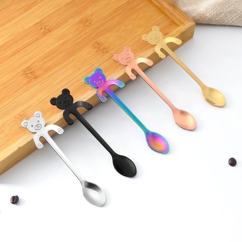 2 Pieces Casual Cartoon Stainless Steel Spoon