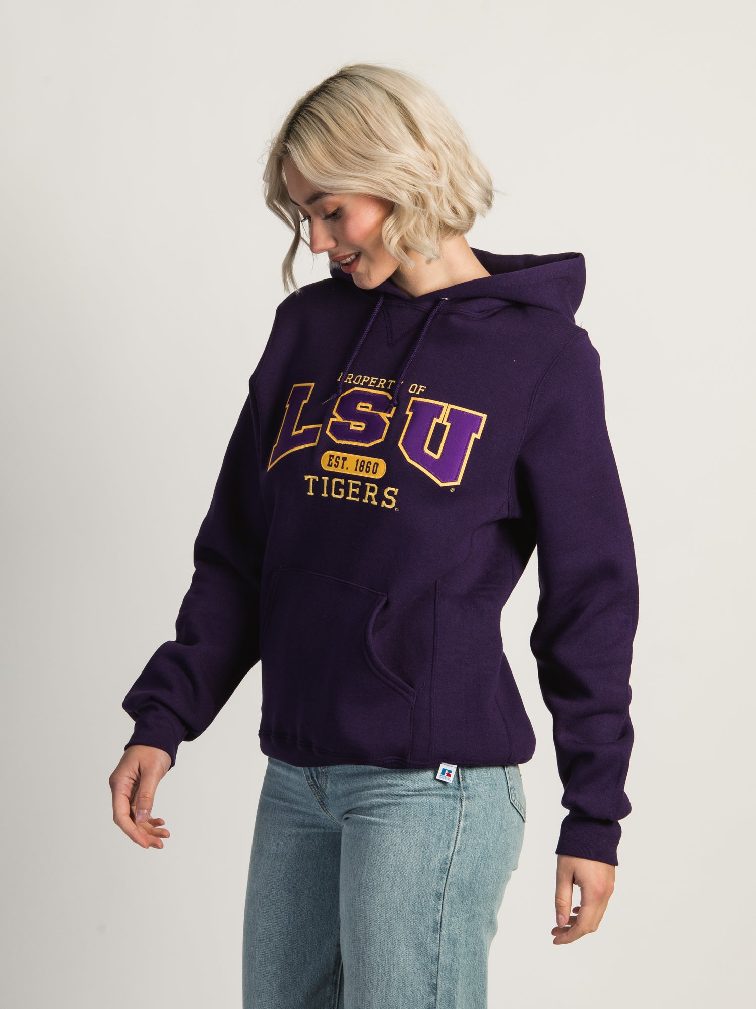 RUSSELL LSU PULLOVER HOODIE