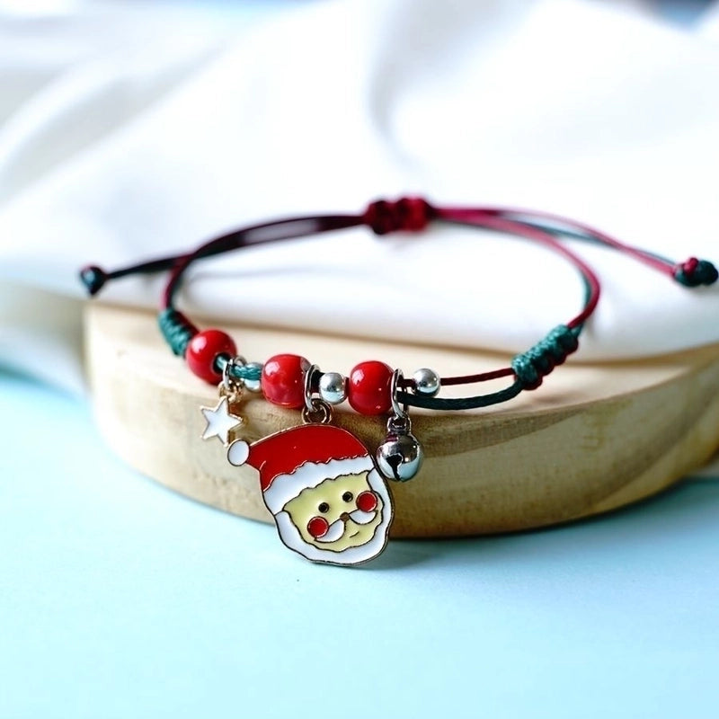 Fashion Santa Claus Snowman Alloy Women's Bracelets 1 Piece