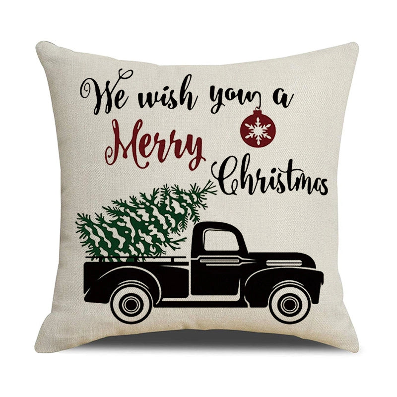 Fashion Letter Elk Polyester Pillow Cases