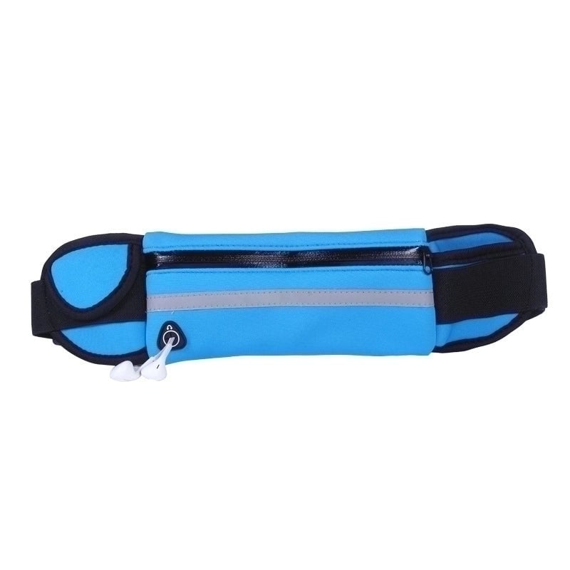 Unisex Sports Solid Color Composite Fabric Waist Bags