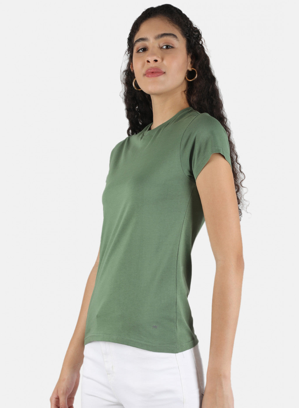 Women Green & Pink Plain Top 2 PCs