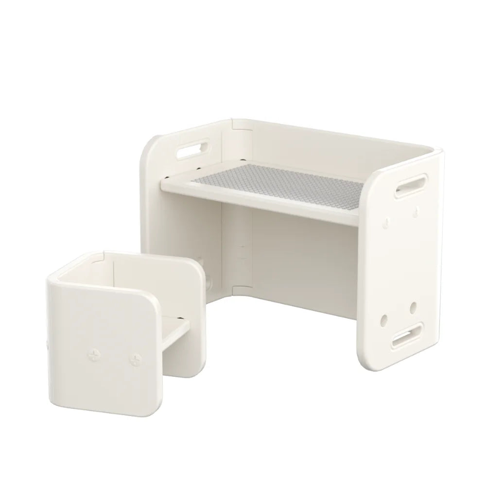 Kids Table and Chair Set with Building Blocks