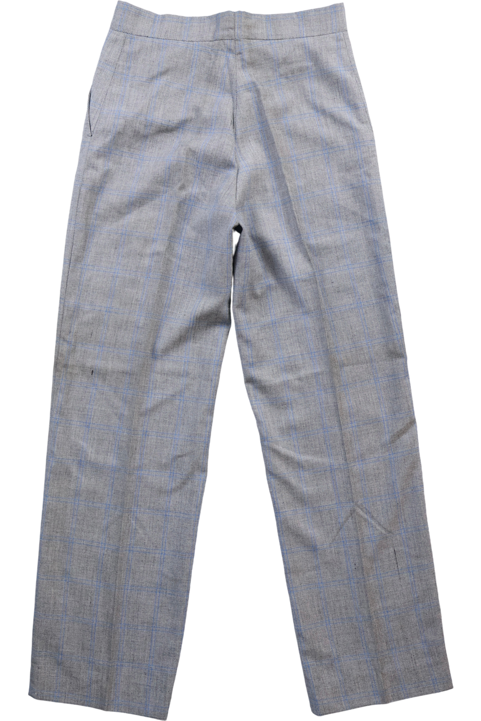 1970s Chequered Straight Leg Trousers