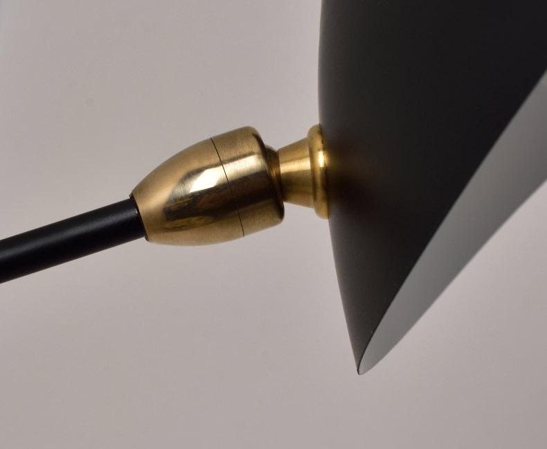Hagar Black Deux | Mid-Century Wall Lamp