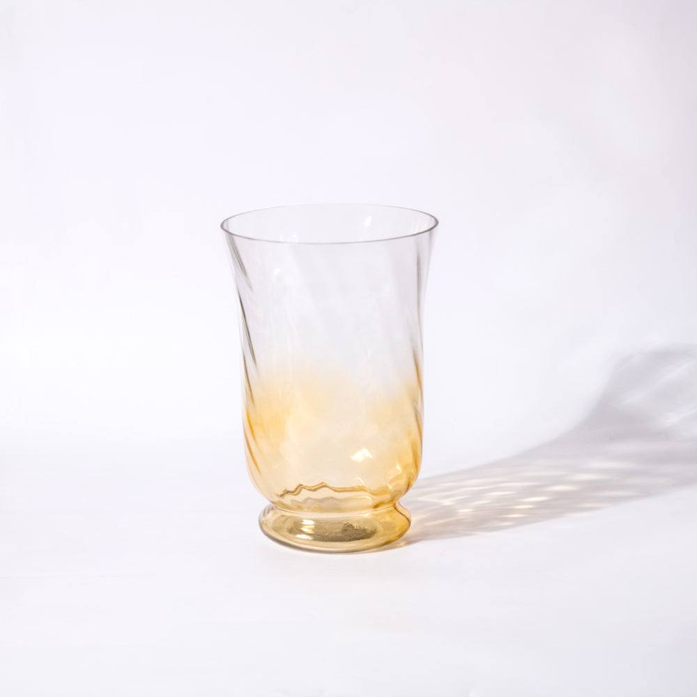 Leana Glass Hurricane Medium - Amber