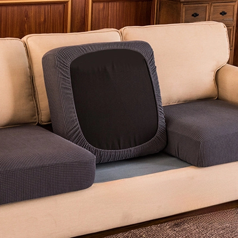Simple Sofa Cushion Cover Household Solid Color Jacquard Knitted Elastic Sofa Cushion All-inclusive Sofa Cushion Protective Cover
