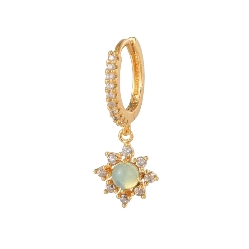 1 Piece Fashion Snake Butterfly Inlaid Zircon Brass Zircon 18K Gold Plated Drop Earrings