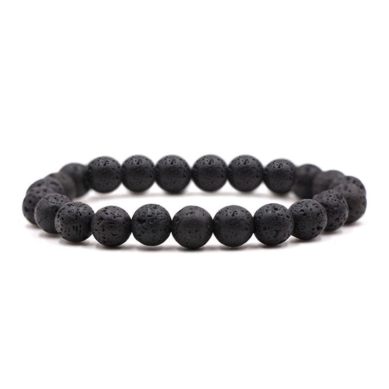 Minimalist Solid Color Natural Stone Beaded Bracelets
