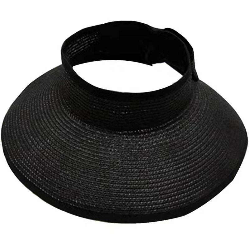 3 Pieces Women'S Minimalist Solid Color Big Eaves Sun Hat
