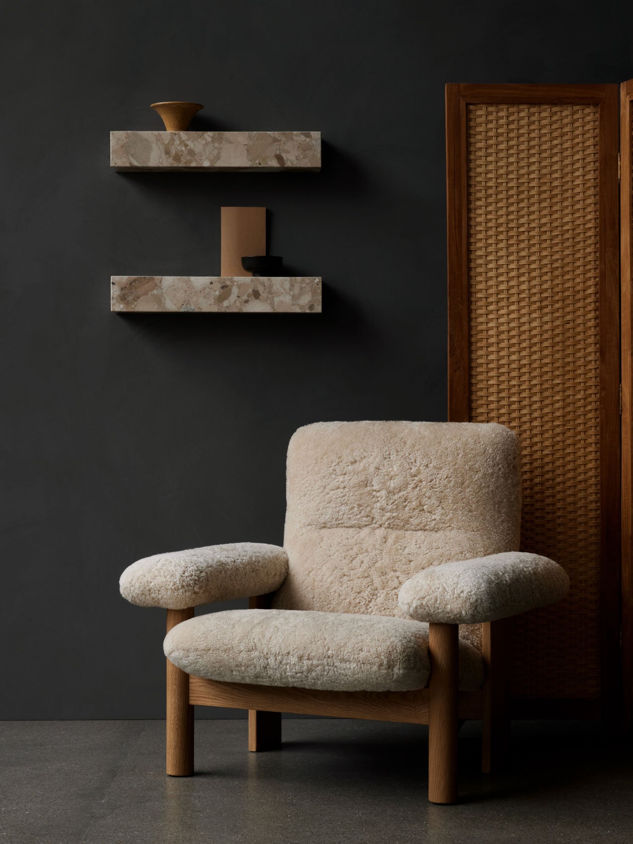 Brasilia Lounge Chair. Sheepskin
