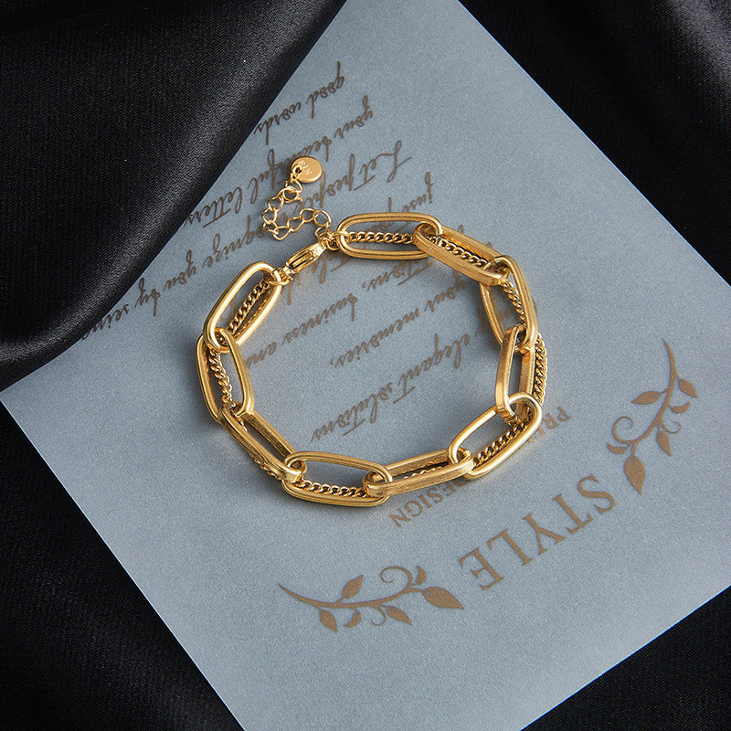 Women Chain Titanium Steel Electroplating Bracelets