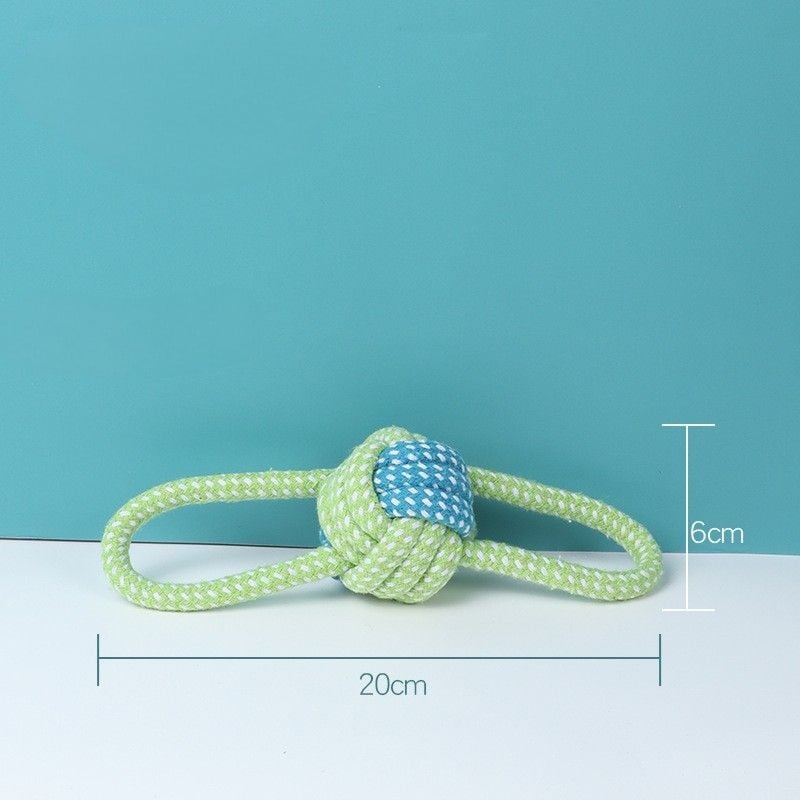 dog rope knot toy for grinding teeth and durable chewing