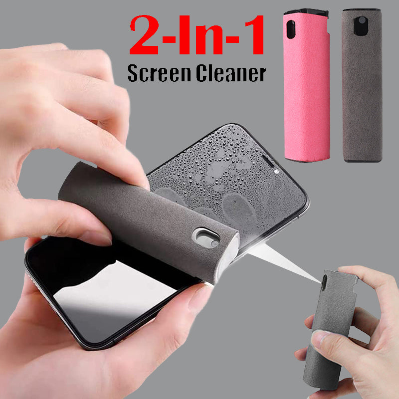 Mobile phone screen cleaner. Artifact storage. Built-in portable mobile phone screen cleaner kit