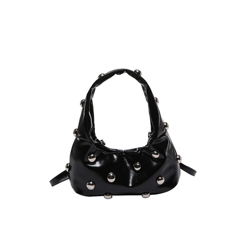Women's Pu Leather Solid Color Streetwear Square Magnetic Buckle Shoulder Bag Underarm Bag