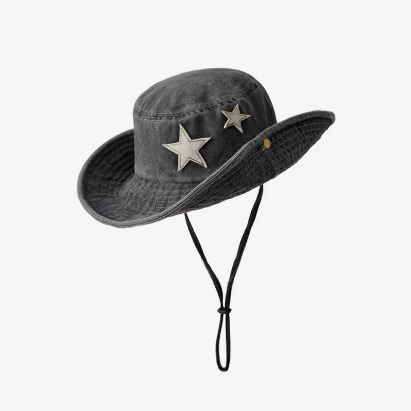 Unisex Minimalist Classic Style Color Block Crimping Bucket Hat