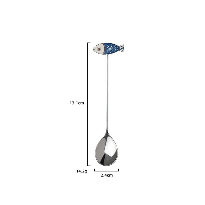 Cute Cartoon Stainless Steel Spoon 1 Piece