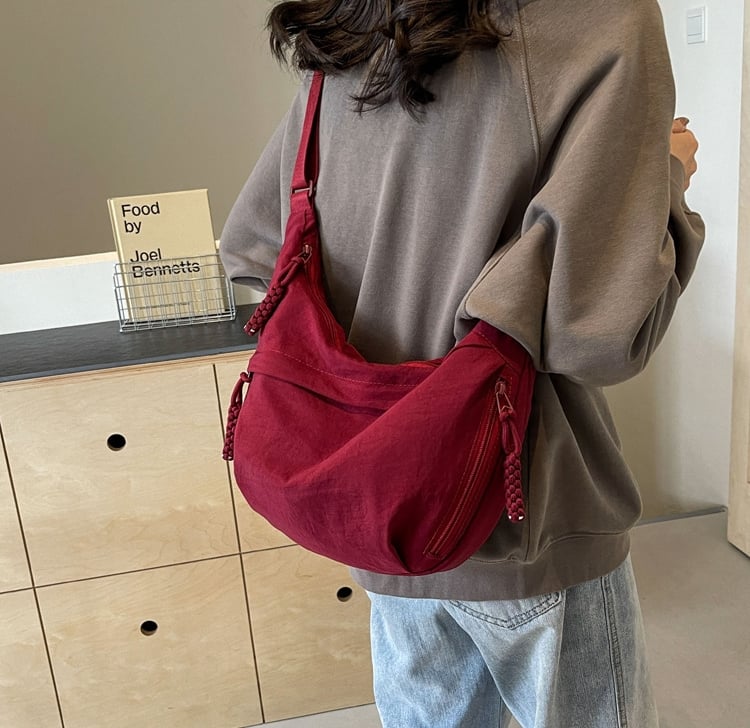 🎉Limited Offer Just ￡9.98😍Designer Direct Sales👜Women's Fashion Plain Colour Crossbody Hobo Bag