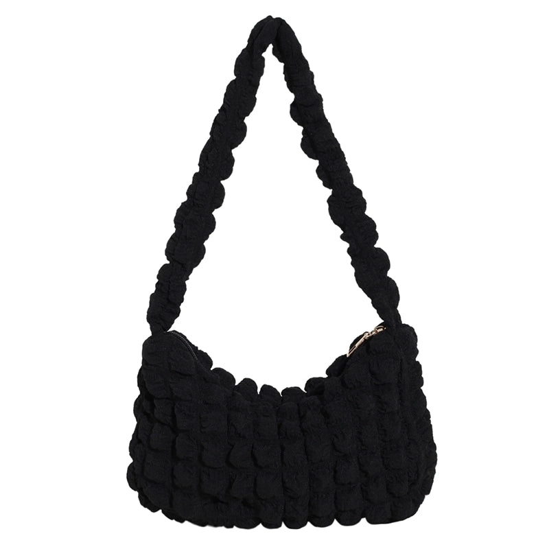 Women's Canvas Solid Color Vintage Style Classic Style Square Zipper Shoulder Bag