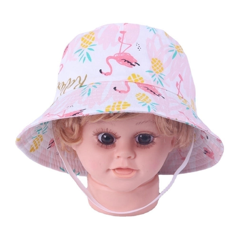 Children Unisex Basic Color Block Bucket Hat