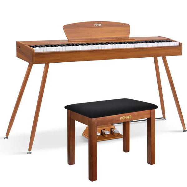 ✨Donner DDP-80 Wooden Style with Stand & Triple Pedals