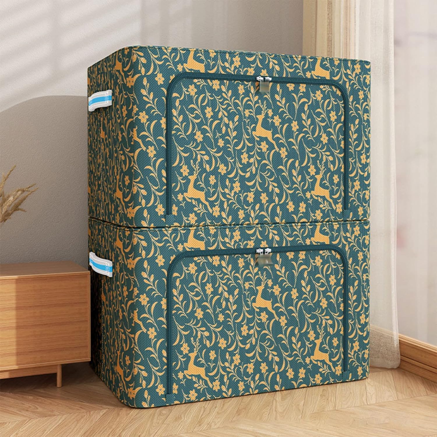 (Summer Hot Sale-30% OFF) -Hahomee™ Oxford Cloth Steel Frame Storage Box