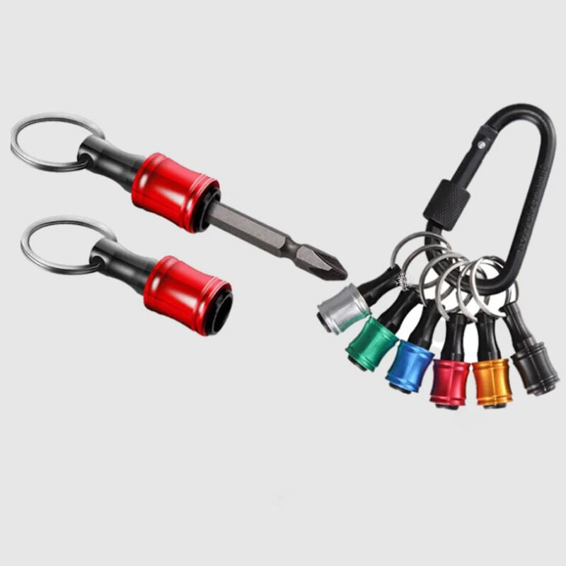 1/4 Hexagonal Screwdriver Bit Holder Key Rings