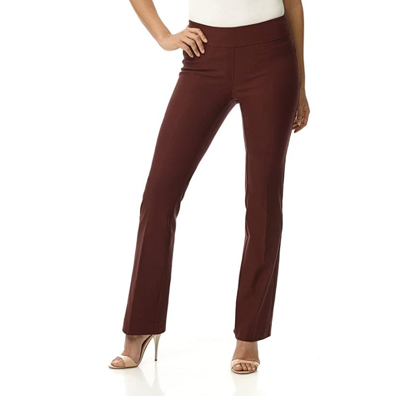 Women's Comfort Bootcut Pant With Pressed Leg Crease